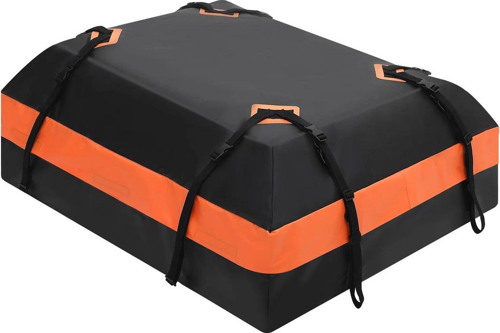 Auto Dachgepäcktasche - Dachgepäckträger-Tasche - 15 cu ft (425 L) Volumen - Wasserdichtes 1000D PVC - Antirutschmatte - Für Autos mit/ohne Dac...