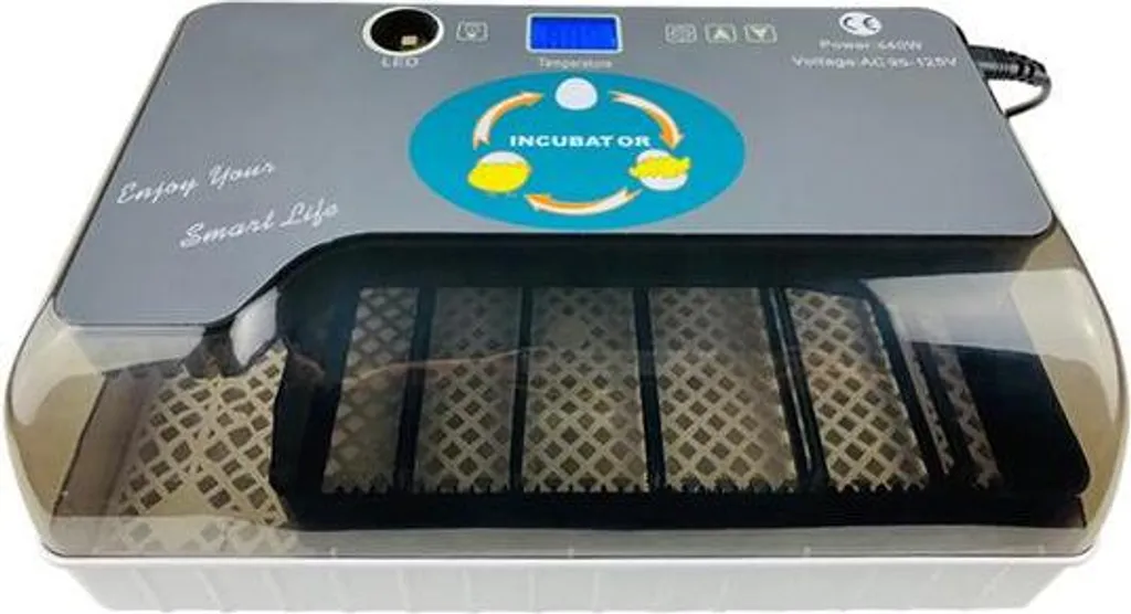Couveuse automatique pour œufs de volailles avec mire-œuf LED intégré