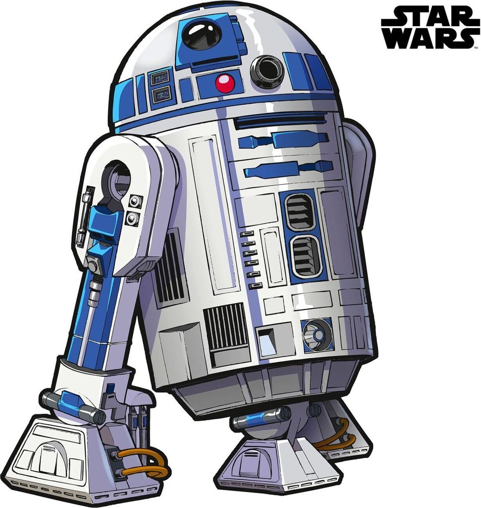 Disney Naklejka na ścianę Star Wars szarymIniebieskim - Zdjęcie produktu 