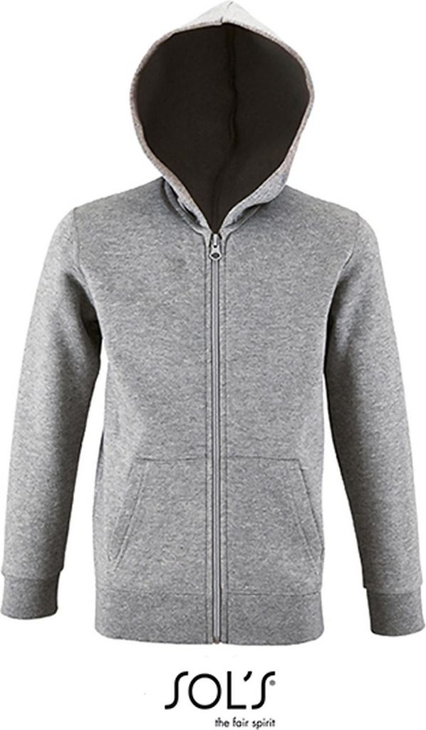 SOL´S Kids´ Zip Hoodie Stone Produktbild 