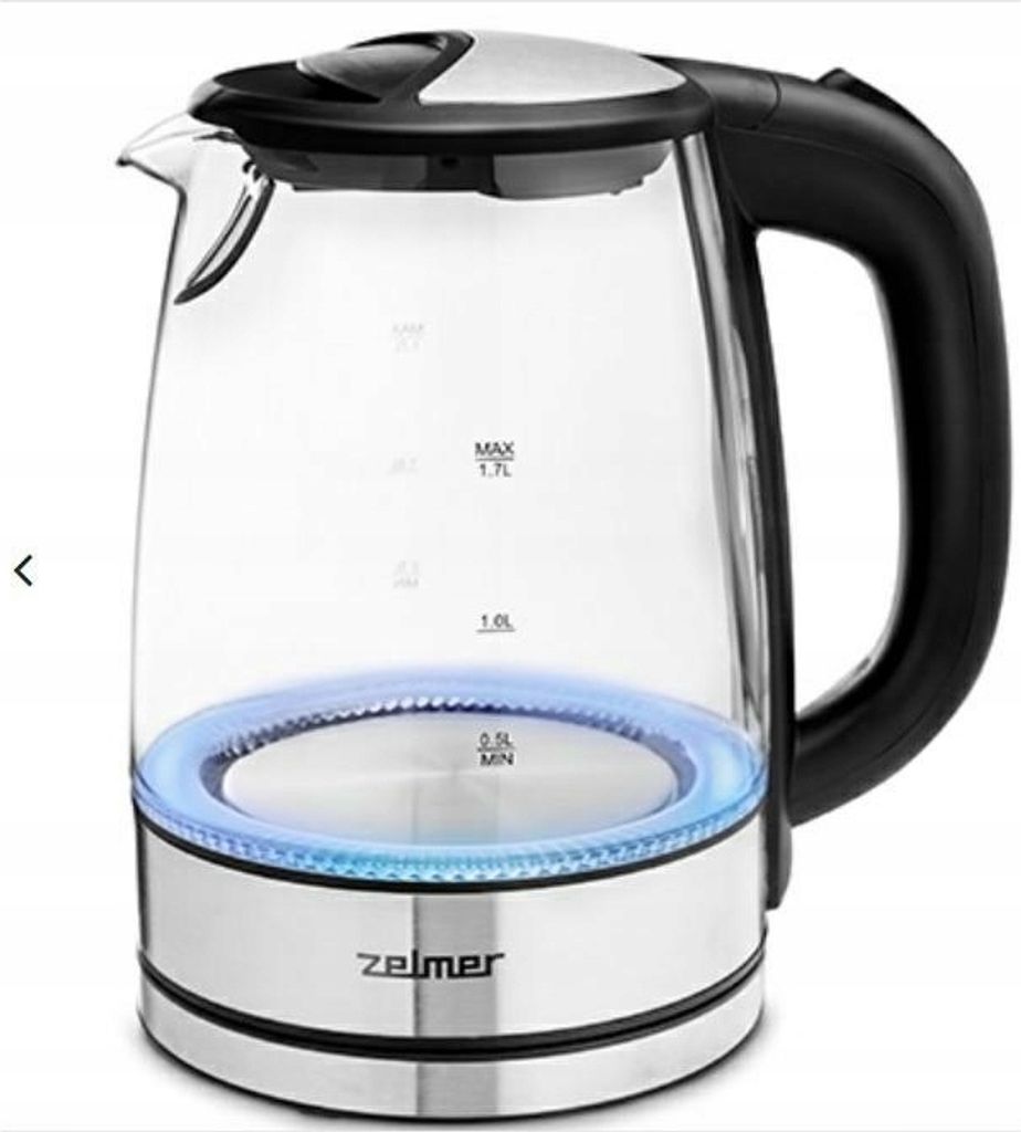Elektrischer Wasserkocher Zelmer Zck8024 2200W 1,7L Silber/Grau Schnellheizung