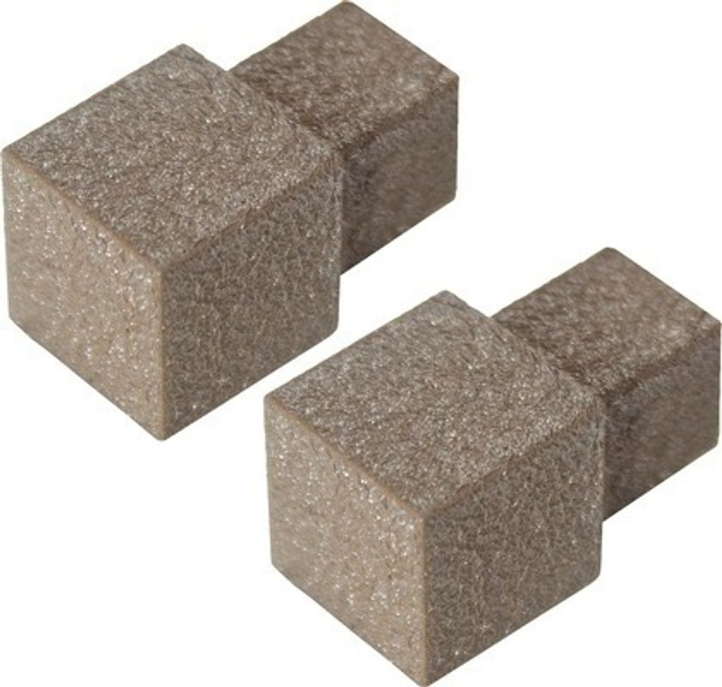 Aussenecke Squareline Aluminium beige 2 Stück