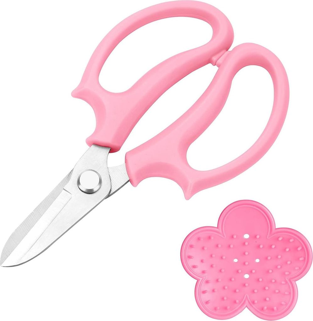Gartenschere Rosenschere Professionelle Pflanzenschere - Scharf mit Edelstahlklingen zum Schneiden von Narzissen, Blumen, Obst, Blättern und Zweigen