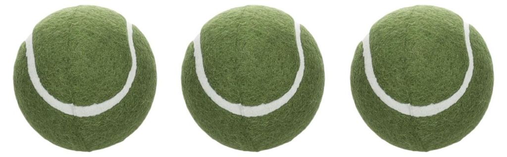 Flamingo Hundespielzeug Smash Tennisball grün - 3 Stück, Maße: Ø 6,4 cm