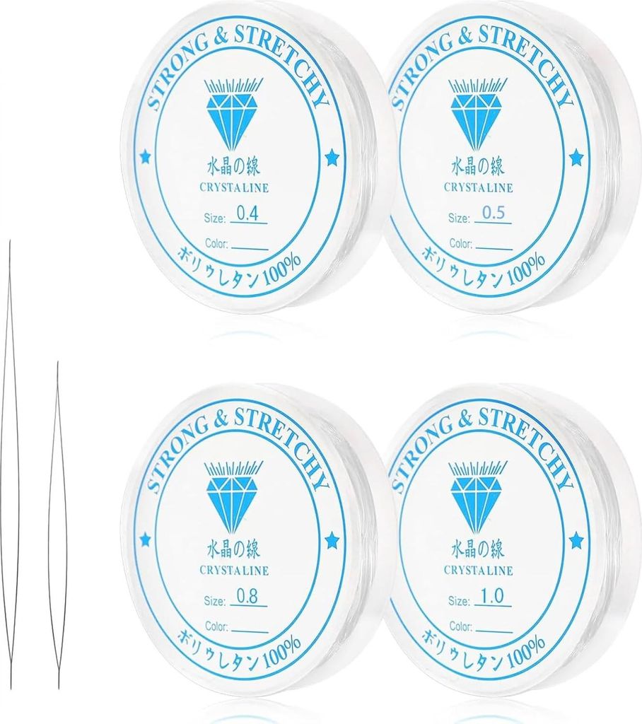 4 Spule Gummiband für Armbänder, Transparent Elastisches Produktbild 