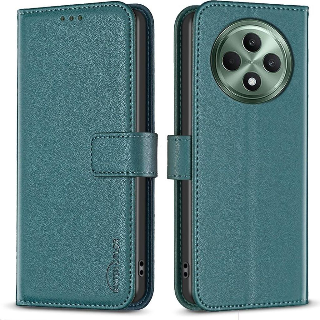OPPO Reno12 F 5G Hülle - BINFEN Klapphülle - Grün