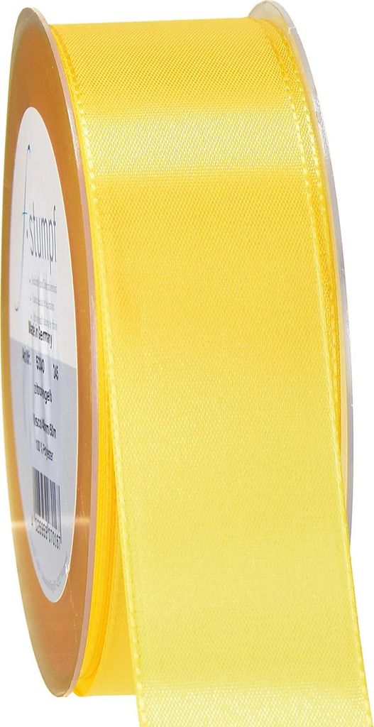 Geschenk- und Dekorationsband 40mm x 50m Gelb Ostern Schleifenband Stoffband