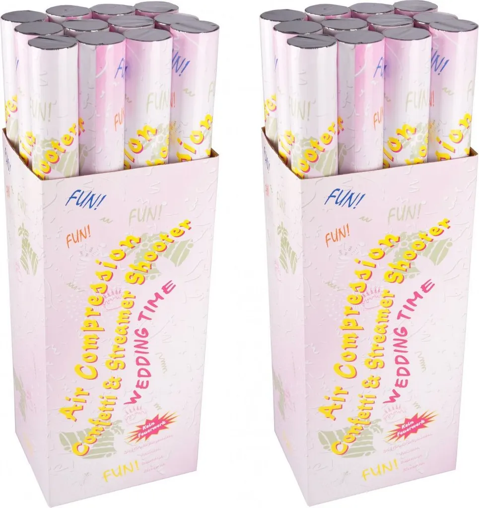 Lot de 24 Canons à Confettis Party Popper pour Fête et Célébration