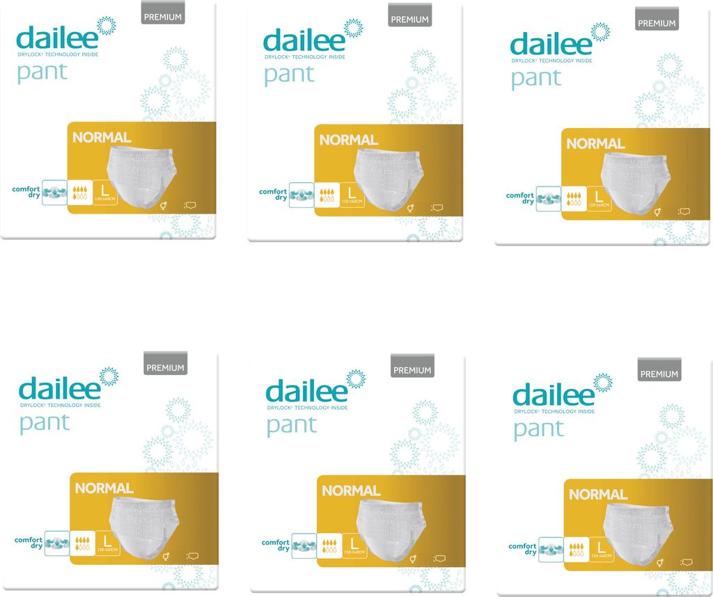 6x15 Dailee Pant Premium Normal L Inkontinenzhose Produktbild 