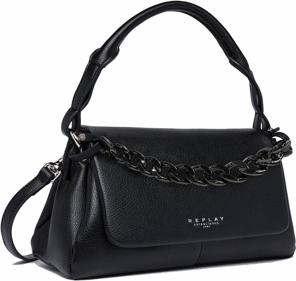 REPLAY Handtasche Umhängetasche Handbag Black schwarz