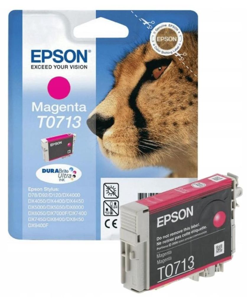 Epson Singlepack Magenta T0713 DURABrite Ultra Ink, Produktbild 