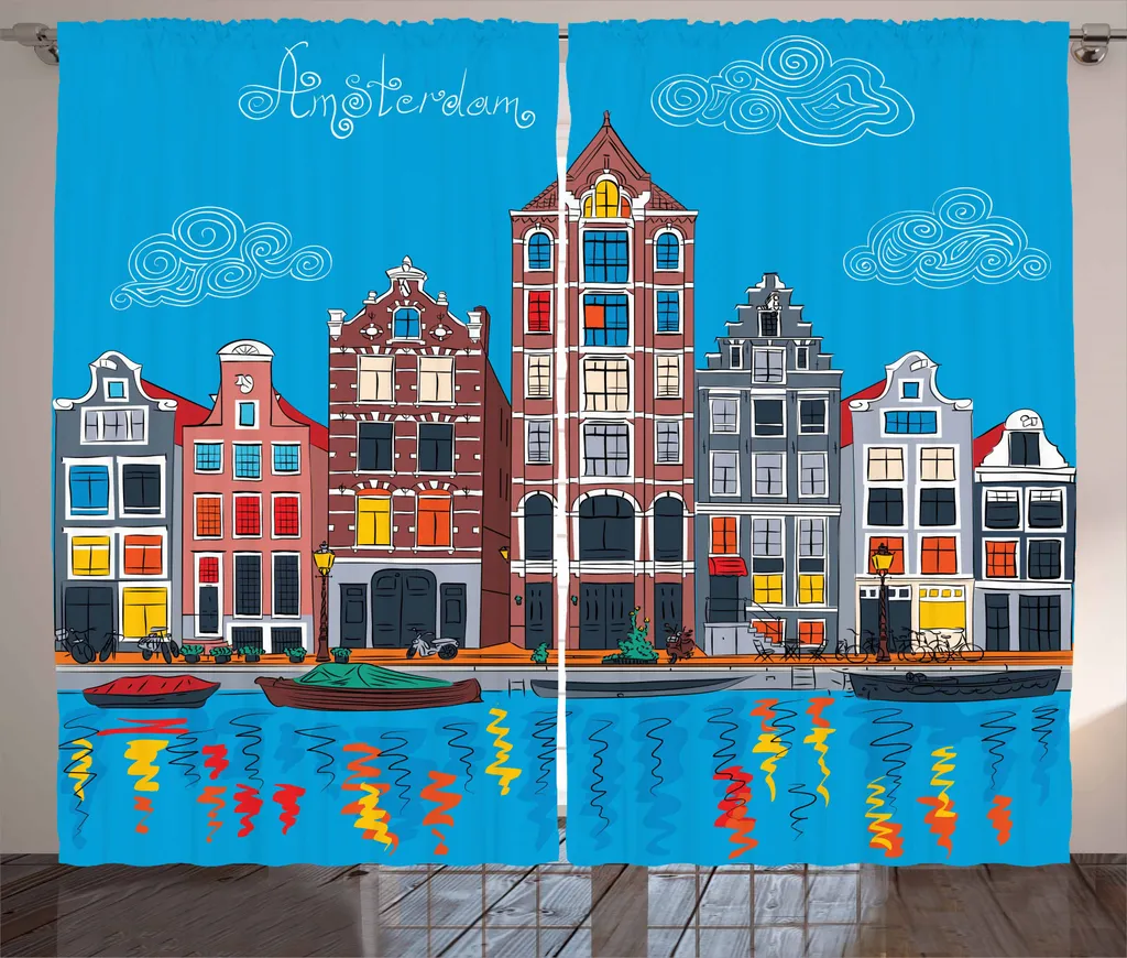 Set 2 Tende ABAKUHAUS Amsterdam 280x245 cm - Poliestere Satin Pro