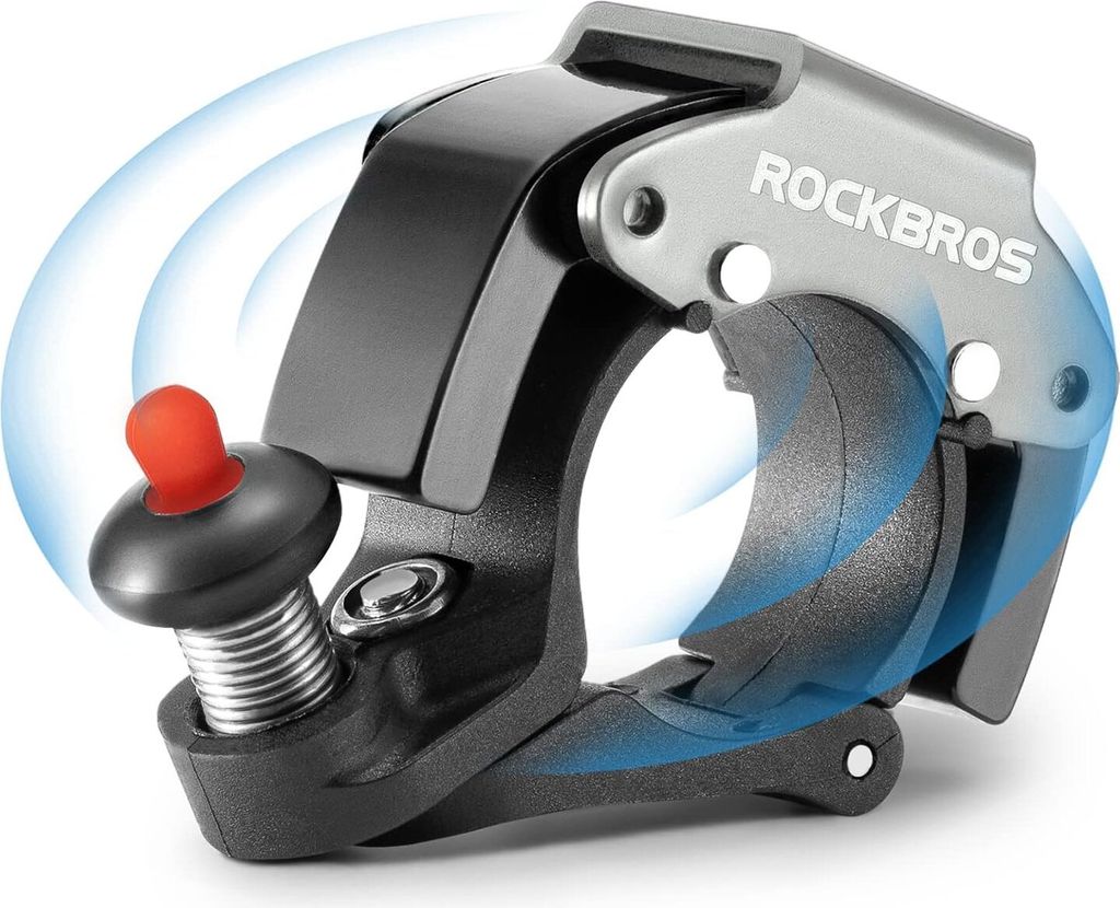 ROCKBROS Fahrradklingel "The Future", schwarz, lauter Sound, Ringklingel