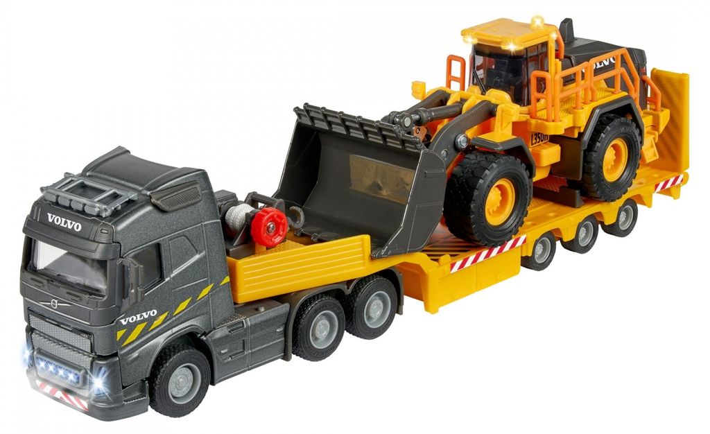 Volvo Truck FH-16 mit Auflieger und Radlader (orange/grau, Produktbild 