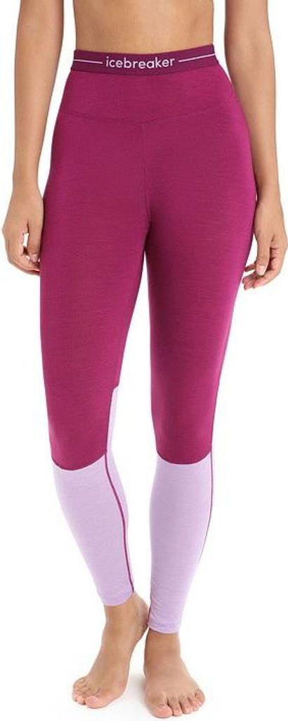ICEBREAKER W 125 ZONEKNIT LEGGINGS Damen, Go Berry/Purple Gaze/CB Größe: XS