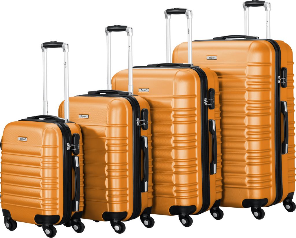 Set di valigie Zelsius 4 pezzi, arancione, valigia da Immagine del prodotto 