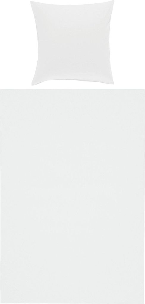 Erwin Müller Bettwäsche Nördlingen" weiß 1x 135x200 cm + 1x 80x80 cm"