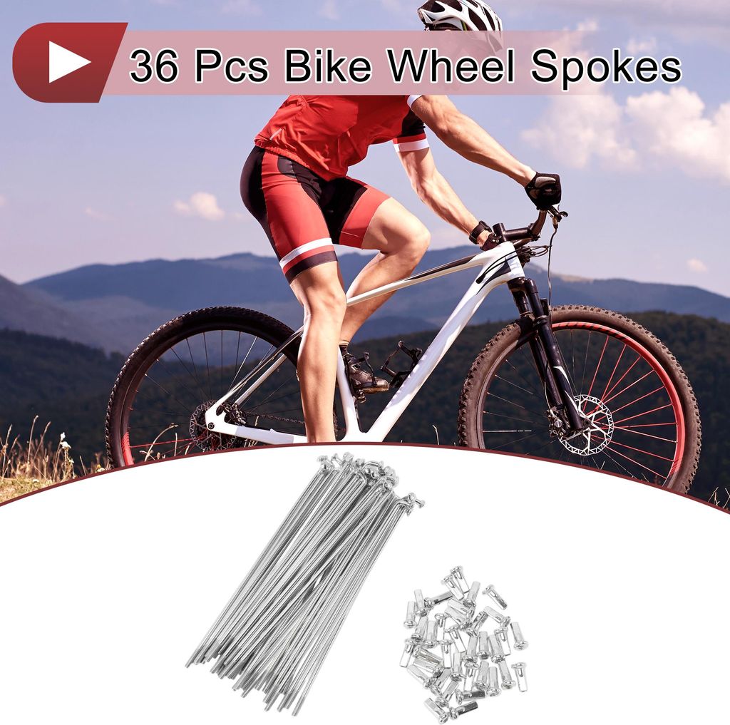 36 Set 12G Fahrradspeichen 119mm Fahrradspeichen 45 Stahl Produktbild 