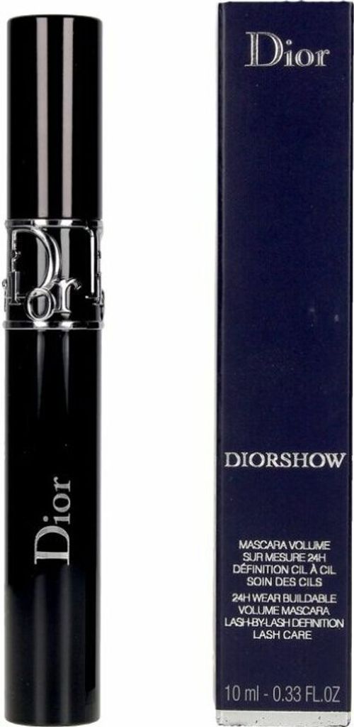 A product shot of Dior Diorshow mascara and its packaging.