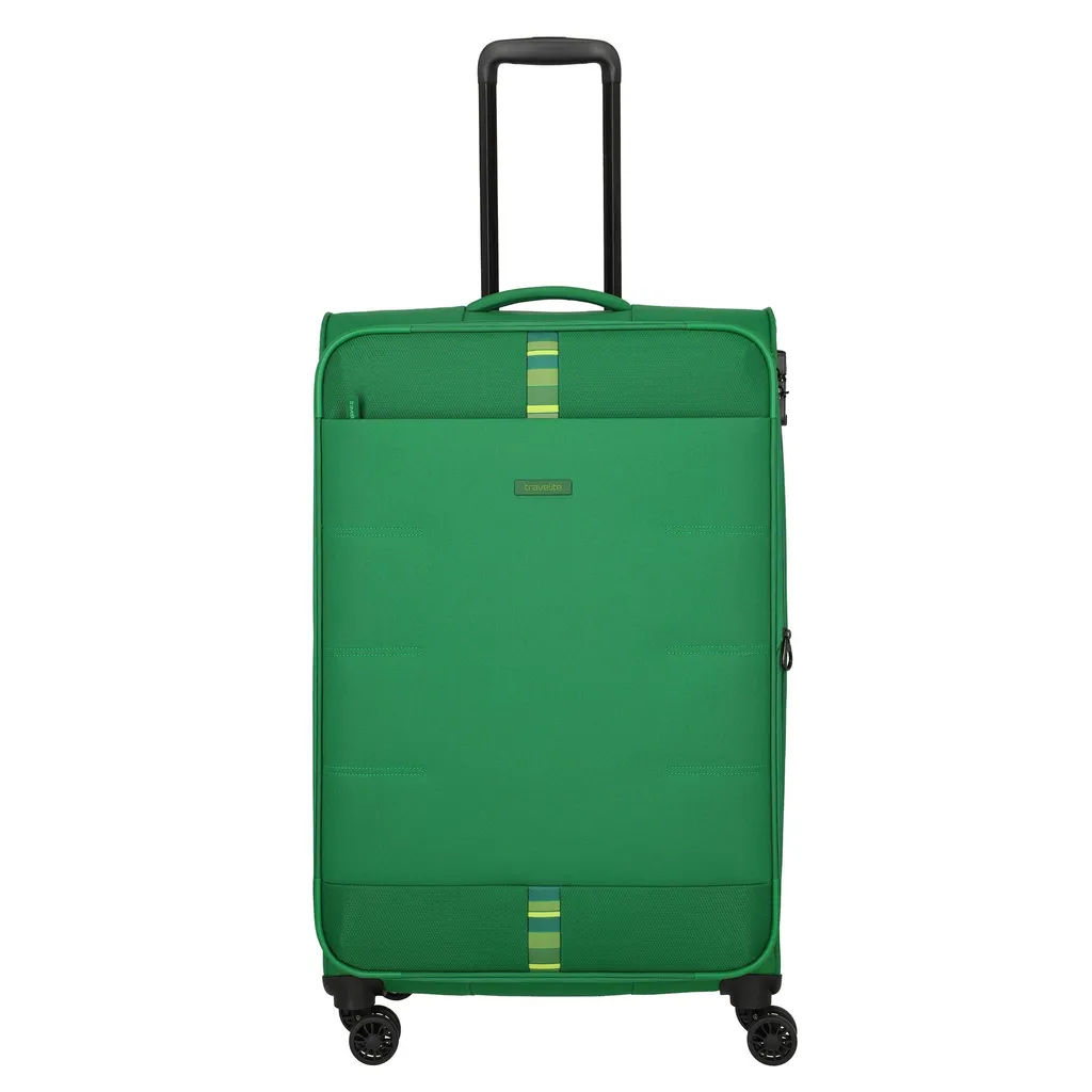 Valise Travelite Rügen 080949 Trolley souple 78 cm 4 roues Vert