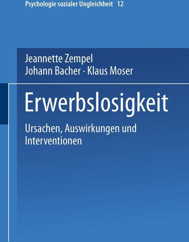 Erwerbslosigkeit
