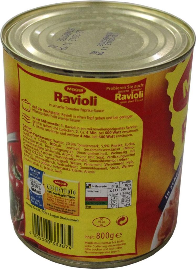 Maggi® Ravioli Diavoli hotové jedlo 800,0 g Obrázok produktu 5