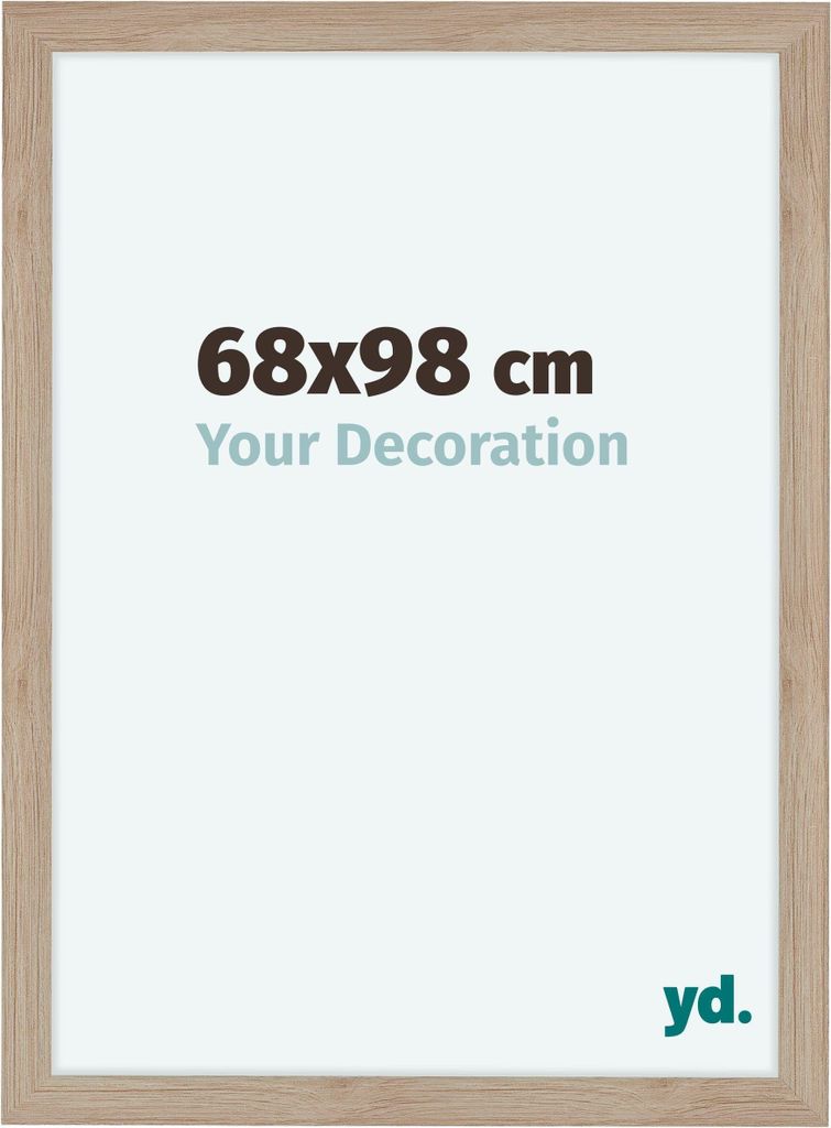 Bilderrahmen, 68x98 cm, Eiche Hell, MDF, Como