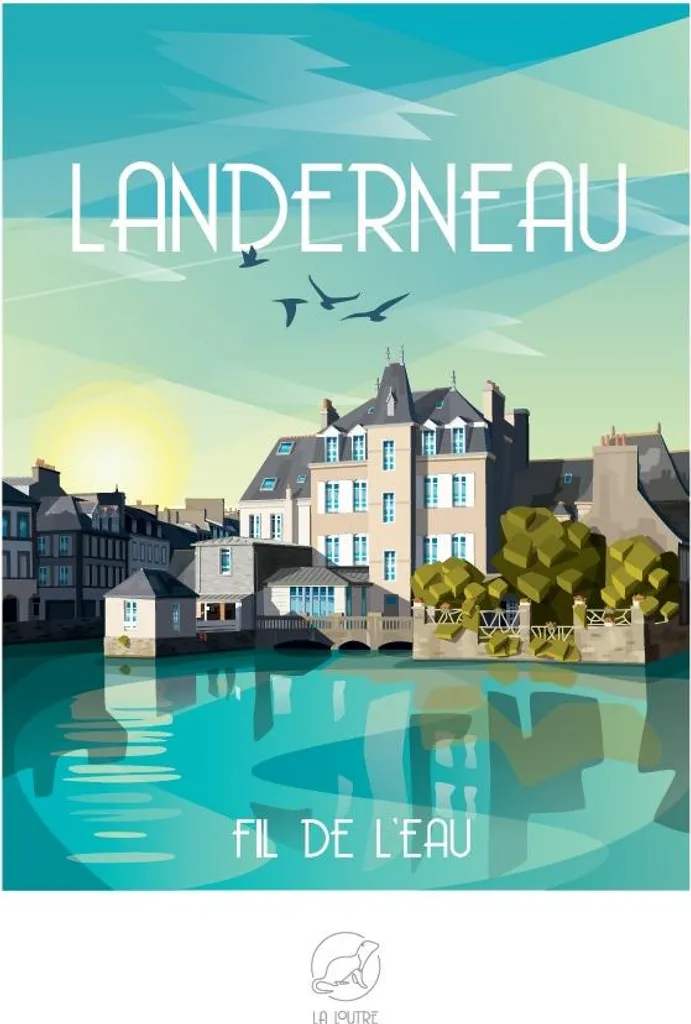 Landerneau Puzzle 1000 pièces La Loutre - Décoration Murale Bretagne
