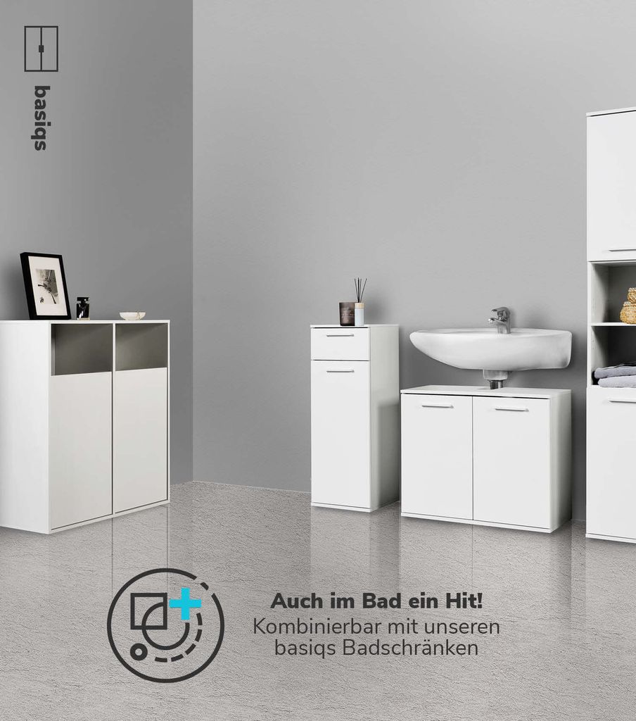 mokebo® Wäscheschrank in Weiß 'Der Wäschehüter', Produktbild 7
