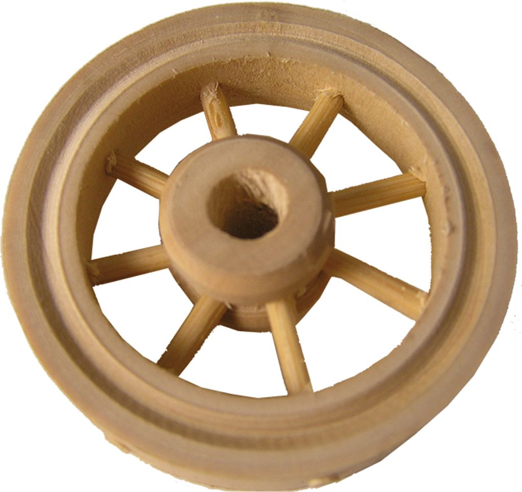 FADEDA Wagenrad / Höhe:5 cm / handbemalt / detailgetreue Krippen Figuren - Weihnachten Tisch Dekoration Krippe Zubehör