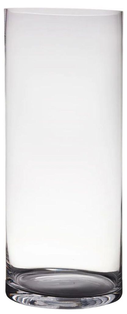 Glas Bodenvase ZYLINDER COLD CUT H. 60cm D. 25cm Produktbild 