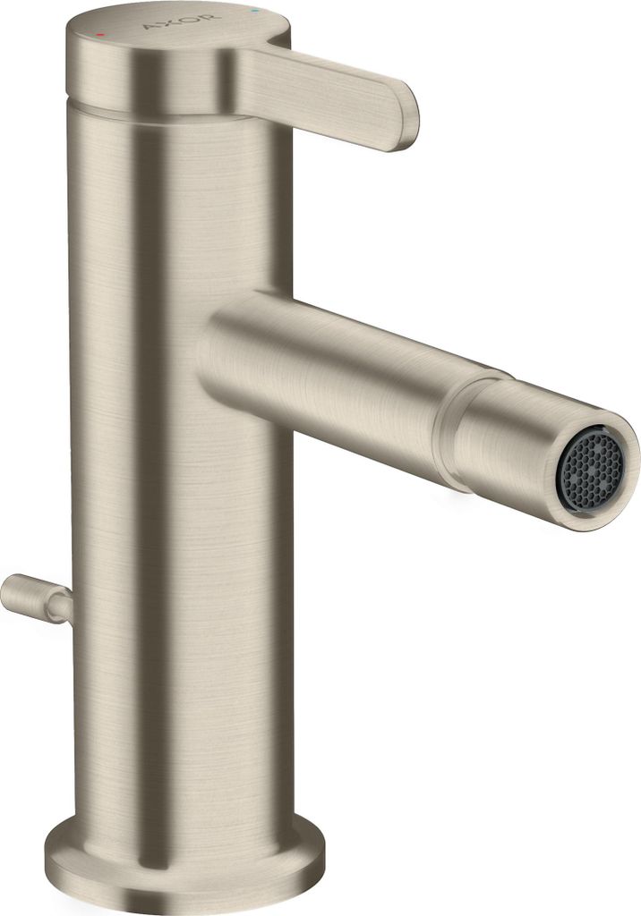 hansgrohe AXOR One Einhebel-Bidetmischer mit Zugstangen-Ablaufgarnitur, Ausladung 113mm, 48210820