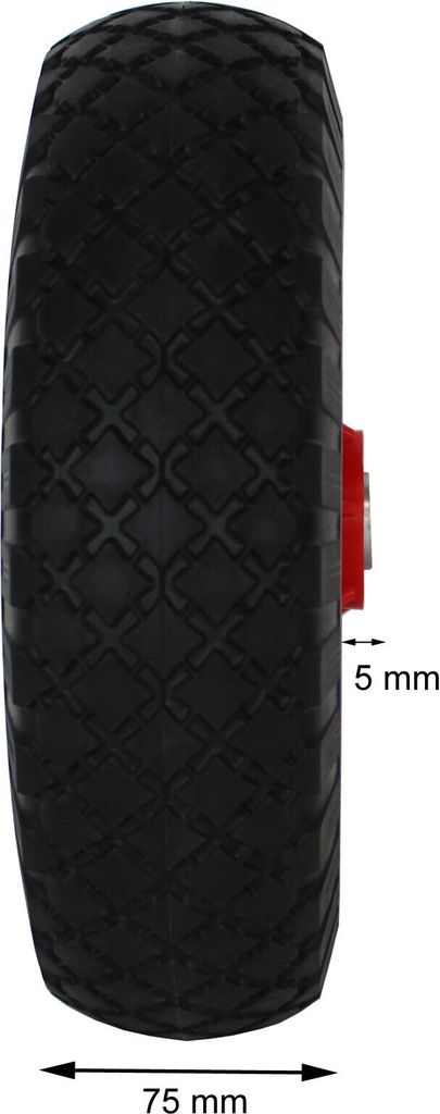 2x Sackkarrenrad Pannensicher 260x85 mm 3.00-4 60mm Produktbild 7
