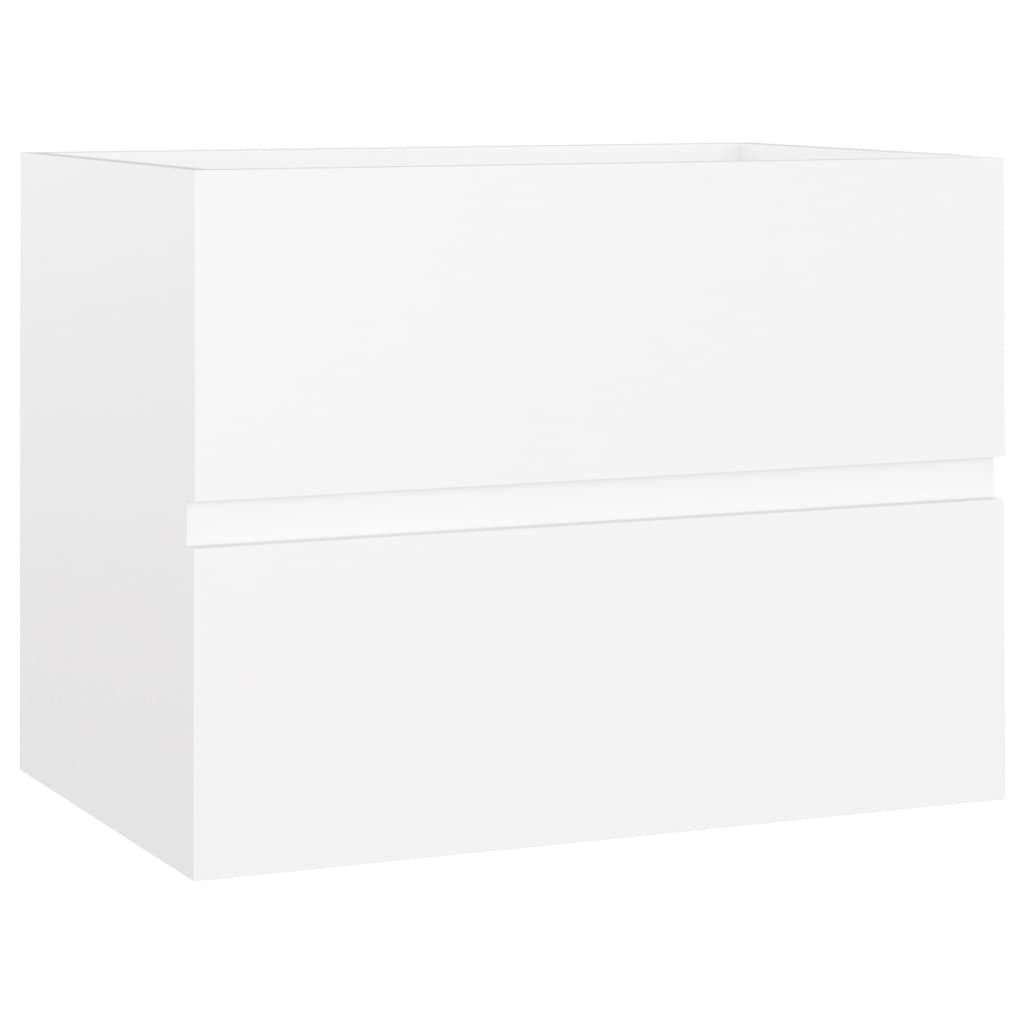 vidaXL Vanity Unit White 60x38,5x45 cm Drevo Materiál Obrázok produktu 