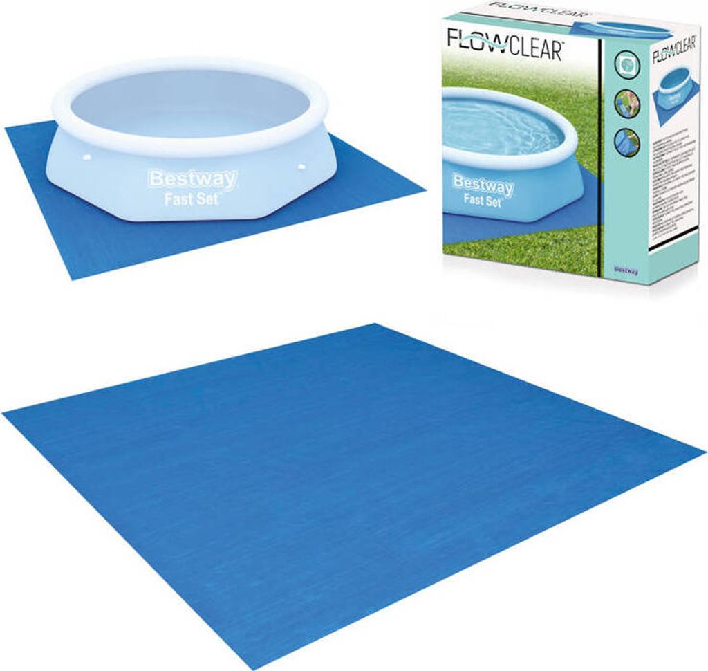 Bestway Basen-Bodenplane Flowclear 274x274 cm Zdjęcie produktu 