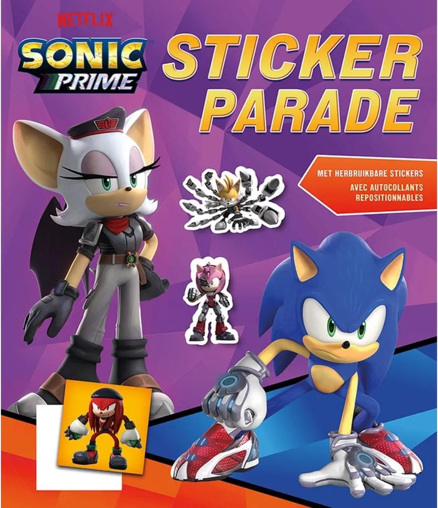 Livre d'autocollants Sonic Prime Deltas pour activités créatives