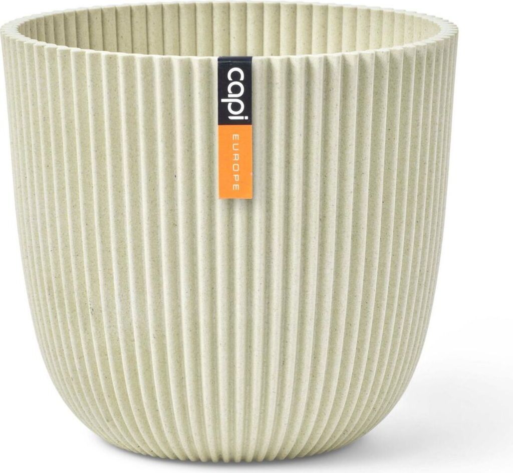 Capi Europe - Topf kugel Groove 'made with' - Sägespäne beige - 13x12