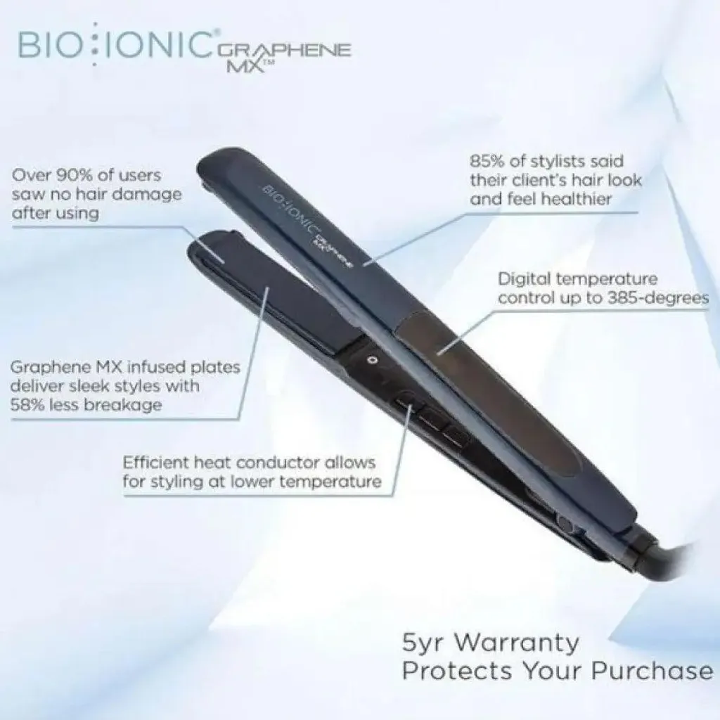 Fer à lisser BIO IONIC Graphene MX Pro Styler pour lissage quotidien