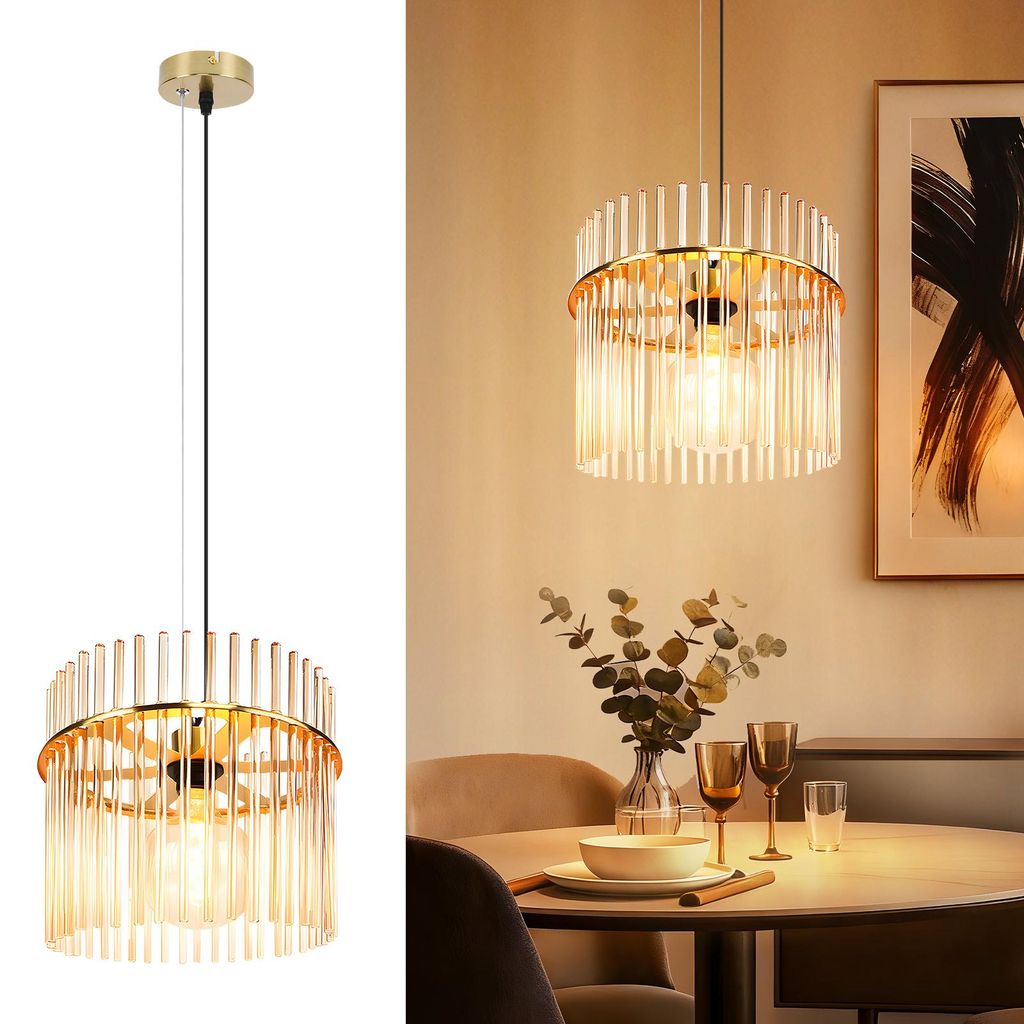 ZMH luce a sospensione 1 fiamma tavolo da pranzo luce a Immagine del prodotto 