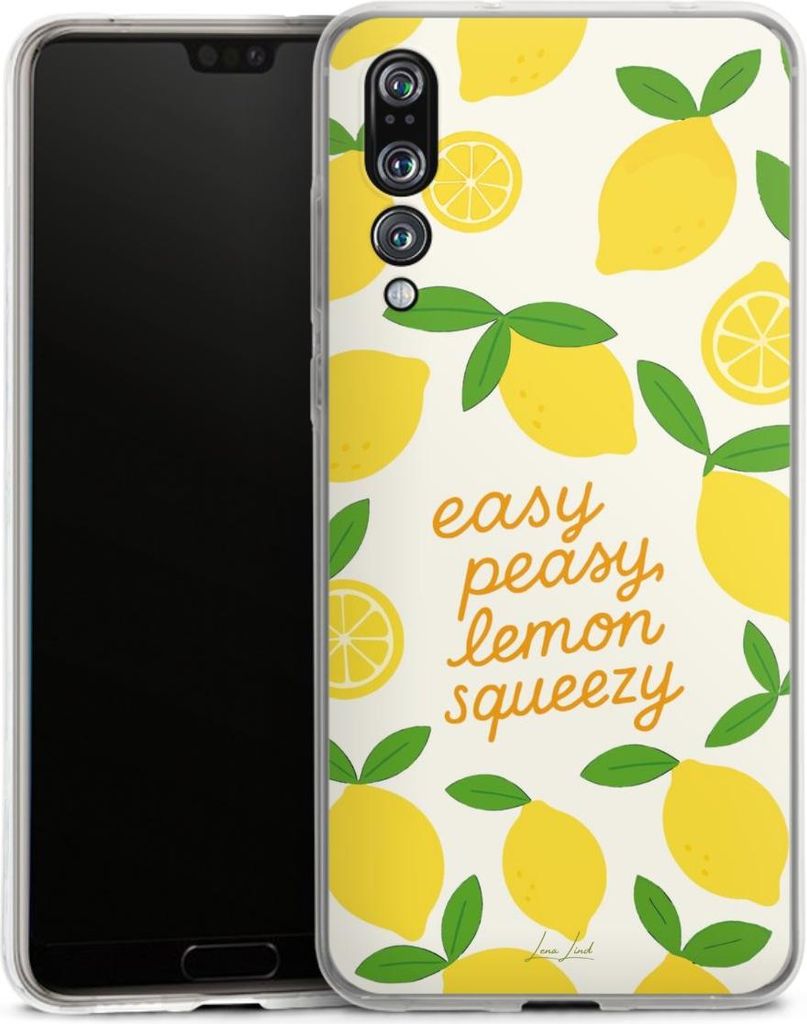 DeinDesign Handyhülle für Huawei P20 Pro Silikon Hülle Case Smartphone Schutzhülle Statement Zitrone Spruch