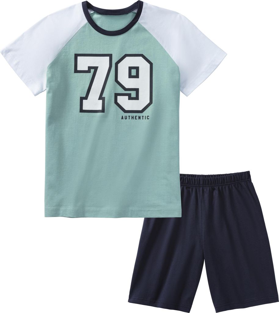 AUTHENTIC LE JOGGER Pyjama 2 -teilig blau Größe 158/164