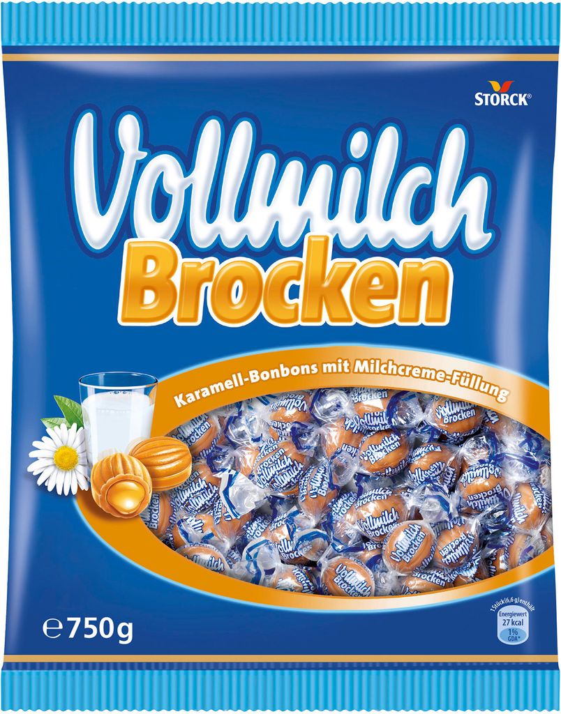Karamelové cukríky Storck Whole Milk Chunks s plnotučným Obrázok produktu 