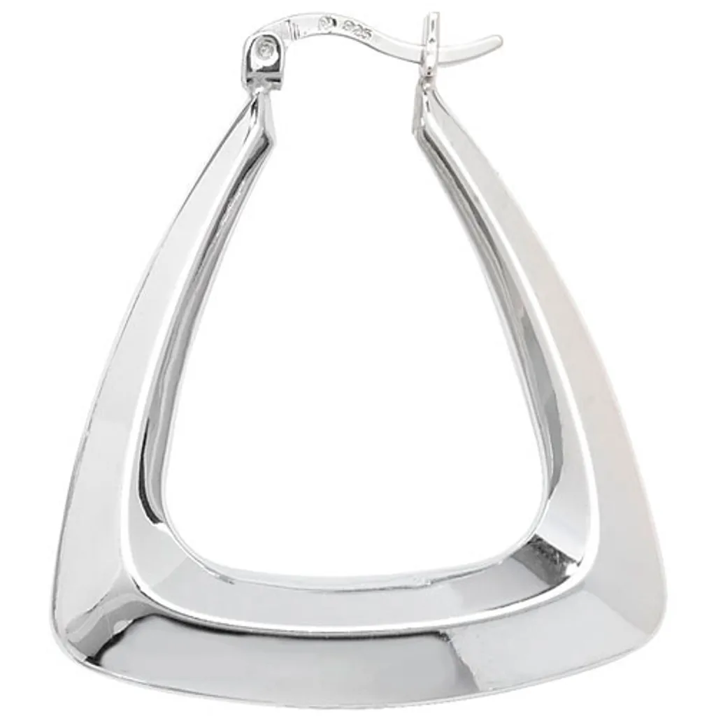 Boucles d'Oreilles Argent 925 Anti-Allergie - Créoles 35mm Femme