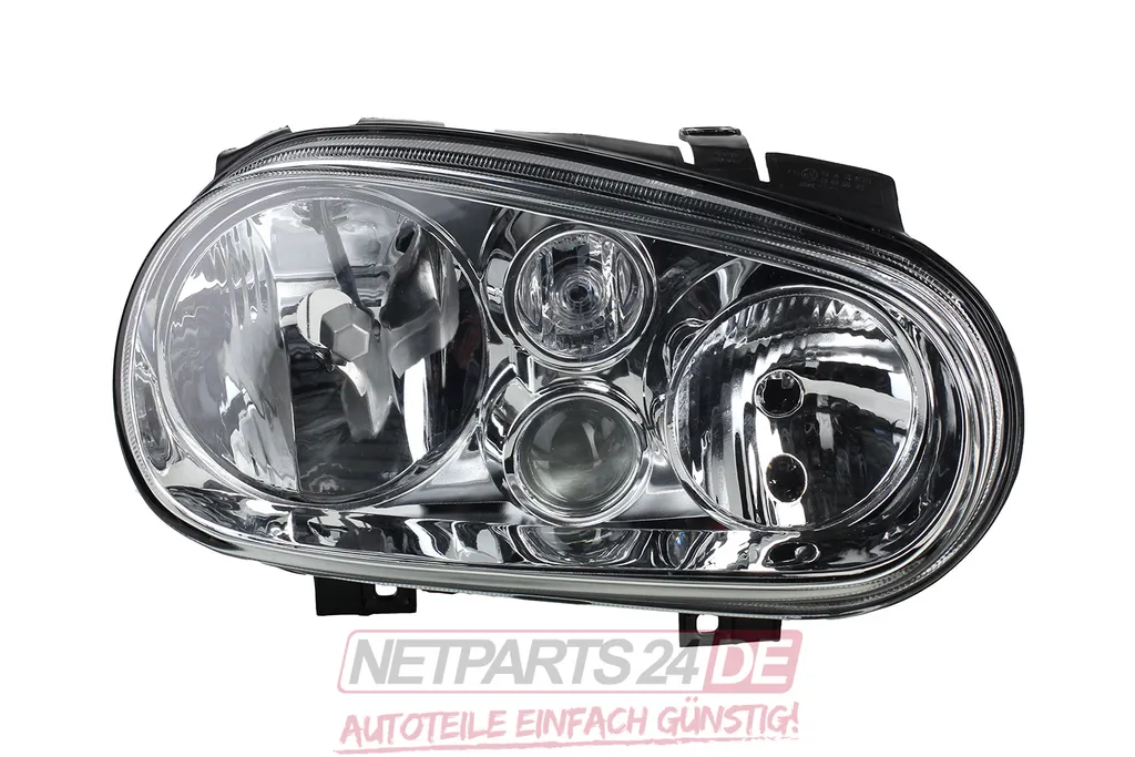 Johns Set Fari Alogeni H4 Per VW Fox (5Z1) | 01/2007 - 08/2009 | Destro E Sinistro | Con Regolazione Elettrica Dell'Assetto | Codice: 9521092, 5Z1941005C - 2