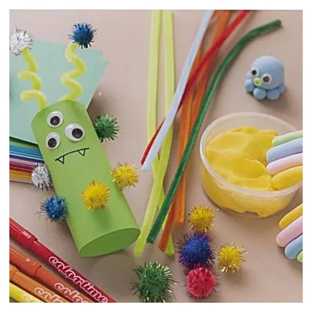 Kit Creativo Maxi per Bambini: Silk Clay, Pompon e Lavoretti 6 Anni - 4