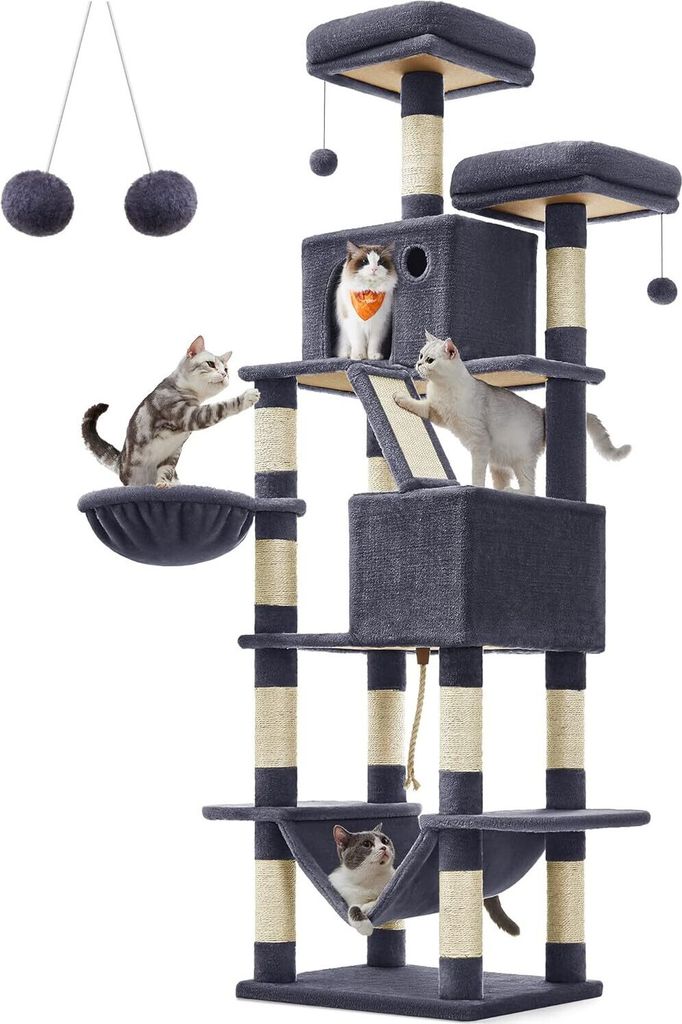Feandrea grand arbre à chat, hauteur 206 cm, arbre à chat Image du produit 