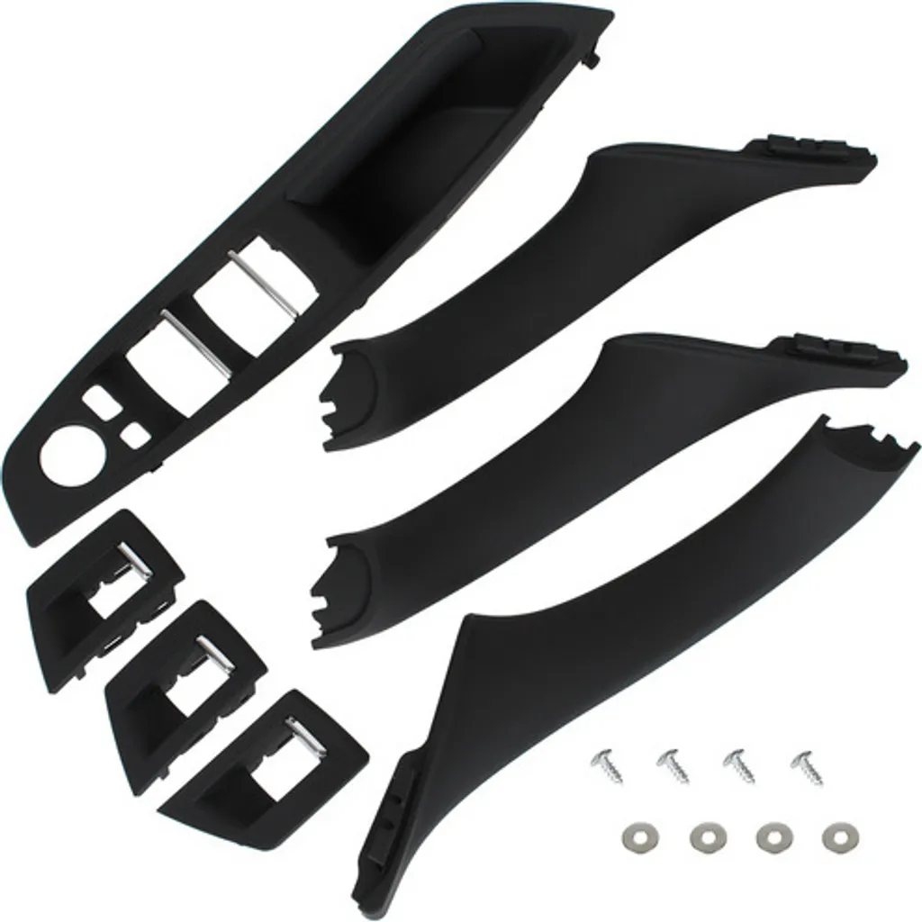 Poignées de porte noires en ABS renforcé pour intérieur avant arrière