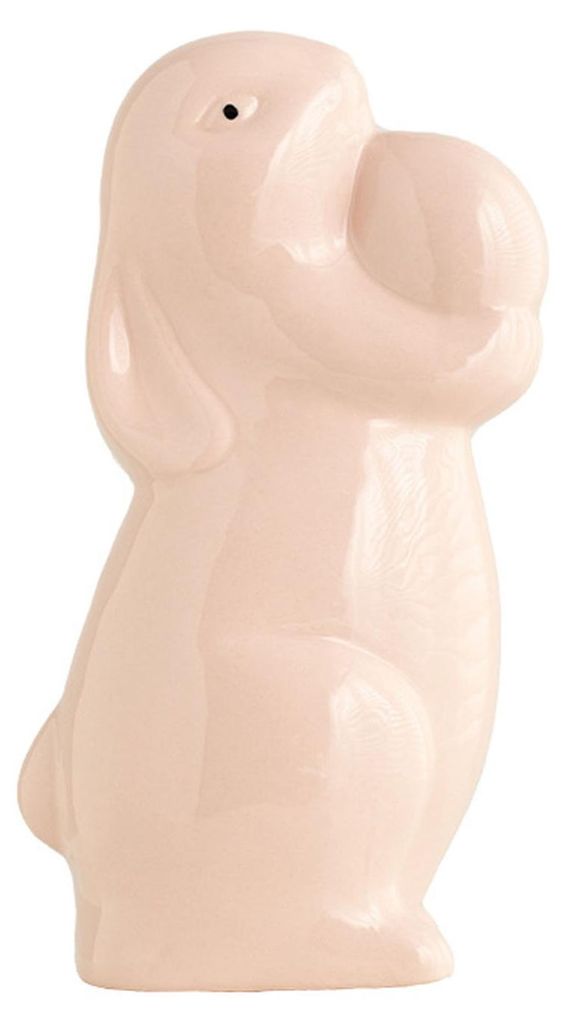 Osterhasenfigur aus Keramik mit Ei, Hasenstatue, Skulptur, Frühlings- und Osterdekoration, Ornament
