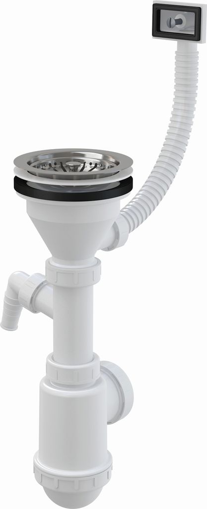Alcadrain Spülbeckensiphon mit einem Edelstahlgitter DN Produktbild 
