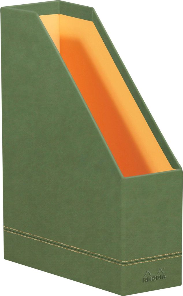 RHODIA Stehsammler aus Kunstleder DIN A4 salbei